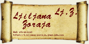 Ljiljana Zoraja vizit kartica